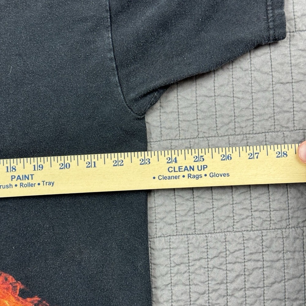 511 Tactical T Shirt Men XL Black Flames Logo Utility Workwear Outdoors Faded - Picture 8 of 10